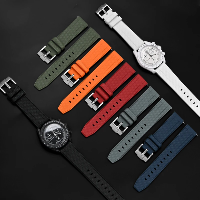 20mm 22mm Liquid Silicone Stra - огляд і ціна Omega Watch Speedmaster