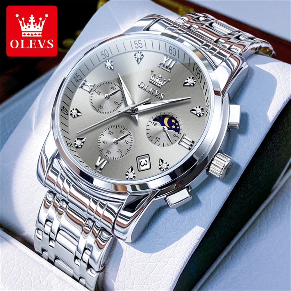 OLEVS 2858 Quartz Watch for Me - огляд і ціна Luxury Watch Men