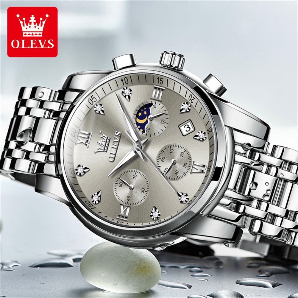 OLEVS 2858 Quartz Watch for Me - огляд і ціна Luxury Watch Men