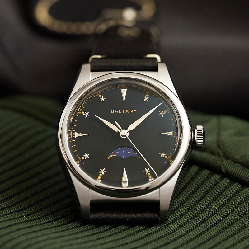 Baltany 36mm Dress Watches Man - огляд і ціна Moonphase Complication Watch